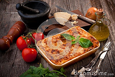 Lasagna Stock Photo