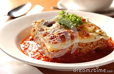 Lasagna Stock Photo