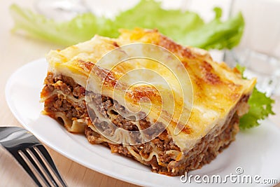Lasagna bolognese Stock Photo