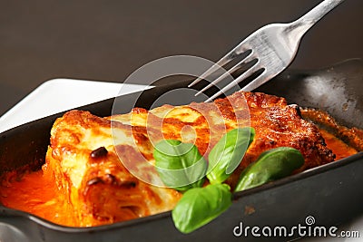 Lasagna bolognese Stock Photo