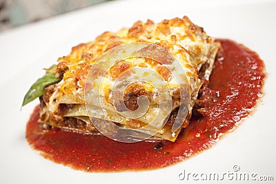 Lasagna Stock Photo