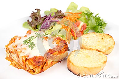 Lasagna Stock Photo