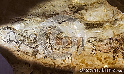 Lascaux cave paintings Editorial Stock Photo