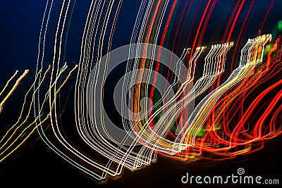 Laser colorful effect over a plain black background Cartoon Illustration