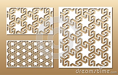 Laser cut panel Vector Illustration