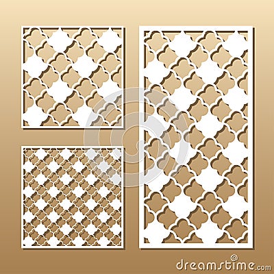 Laser cut vector panel Vector Illustration