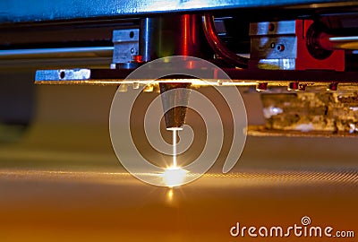 Laser cutter Stock Photo