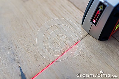 Laser Meter For Precision Measurements On Building Renovation Sites For