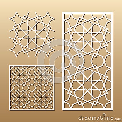 Laser cut vector panel Vector Illustration