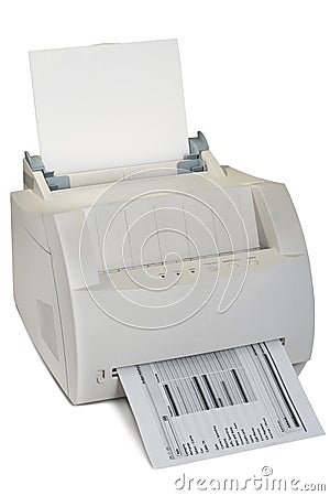 Laser Printer Stock Photo