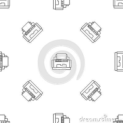 Laser printer pattern seamless vector Vector Illustration