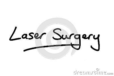 Laser Surgery Stock Photo