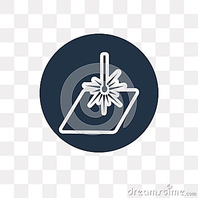 Laser vector icon isolated on transparent background, Laser tra Vector Illustration