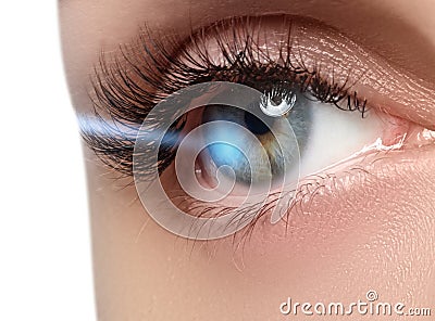Laser vision correction. Woman`s eye. Human eye. Woman eye Stock Photo