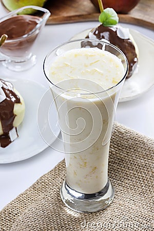 Lassi is a traditional, yogurt-based drink Stock Photo