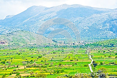 Lassithi Plateau , Crete. Stock Photo