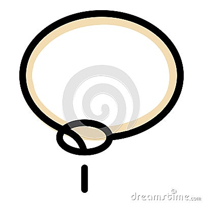 Lasso circle icon vector flat Vector Illustration