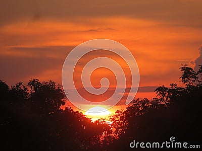 Last blink of the sky before sleeping Stock Photo