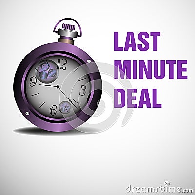 Last minute deal Vector Illustration