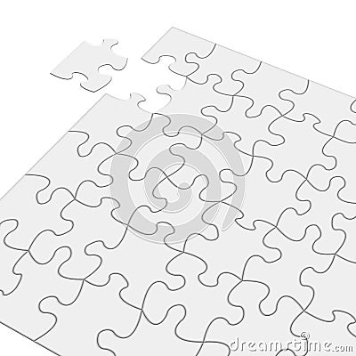 Last Piece of Puzzle Stock Photo