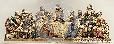 Last Supper depiction Editorial Stock Photo