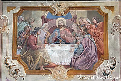 Last Supper Stock Photo