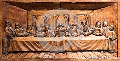 Last supper of Jesus Stock Photo