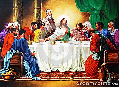 Last Supper Stock Photo