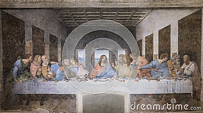 Last Supper painting Editorial Stock Photo
