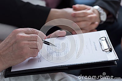 Last will and testament document Stock Photo