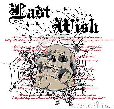 Last wish Vector Illustration