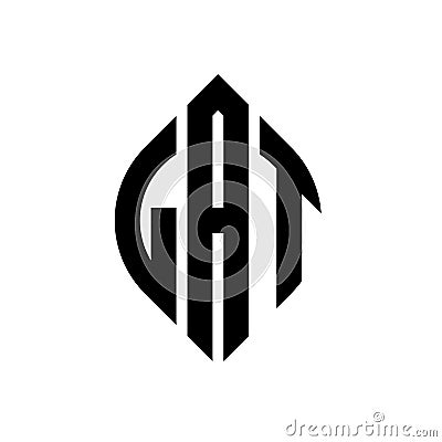 LAT circle letter logo design with circle and ellipse shape. LAT ellipse letters with typographic style. The three initials form a Vector Illustration