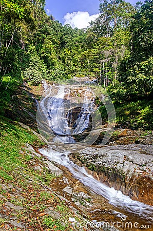 Lata Iskandar Waterfall Cameron Highlands Stock Photo