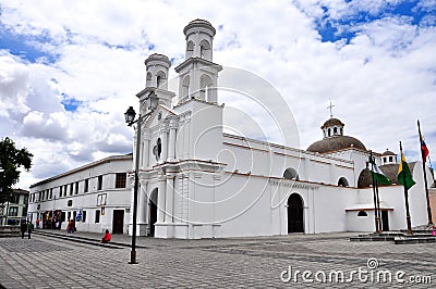 Santo Domingo Church, Latacunga Editorial Stock Photo