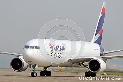 Latam Cargo on the apron Editorial Stock Photo