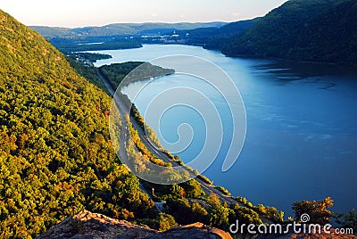 Late Afternoon on the Hudson Stock Photo