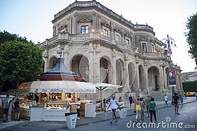 Town Noto, Sicily Editorial Stock Photo