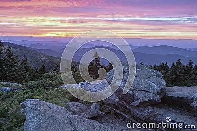 Sunset In The Roan Highlands. Stock Photo