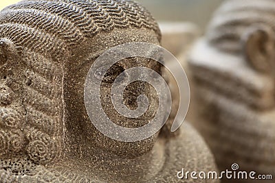 Late Hittite Basalt Sphinx sculpture Editorial Stock Photo