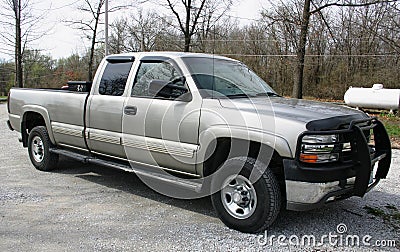 Late Model Chevy Pickup Truck Stock Photo