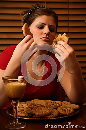 Late Night Binge Stock Photo