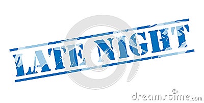 Late night blue stamp Stock Photo