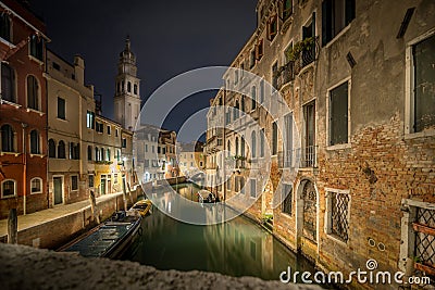 Late night in Venice Stock Photo