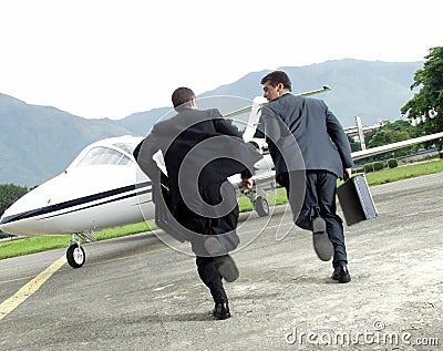 Late to business. Stock Photo