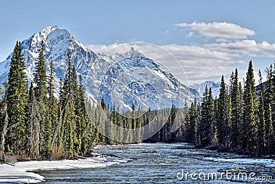 Canada mountains, Jasper National Park Stock Photo