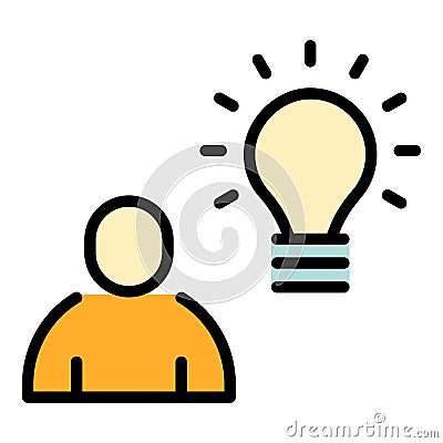 Late work idea icon vector flat Vector Illustration