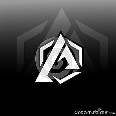 A later logo gaming Vector Illustration