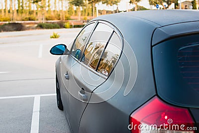 Lateral side of car Editorial Stock Photo