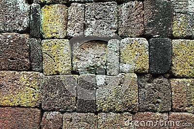 Laterite wall textures background. Stock Photo