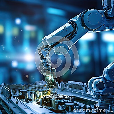 Latest advancements in autonomous technology and robotics. Generative AI Stock Photo